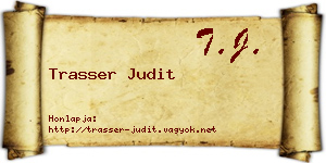 Trasser Judit névjegykártya